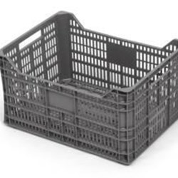 Caja Apilable 400x300x200mm. 20L. Ranurada - Imagen 1