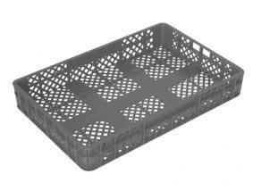 Caja Apilable 600x400x 80mm. 15L. Paredes Ranuradas - Imagen 1