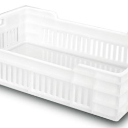 Caja Apilable 600x400x150mm. 23L. Paredes Ranuradas - Imagen 1