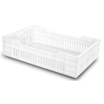 Caja Apilable 600x400x150mm. 23L. Paredes Ranuradas - Imagen 1