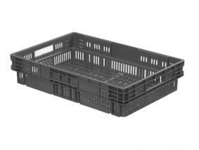 Caja Apilable/Encajable 600x400x133mm. 23L. Ranurada - Imagen 1