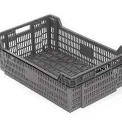 Caja Apilable/Encajable 600x400x200mm. 38L. Ranurada - Imagen 1