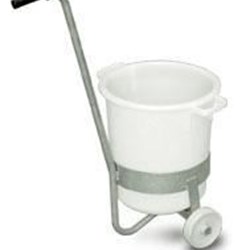 Carro galvanizado con ruedas de poliamida, 150 mm - Imagen 1