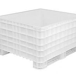 Contenedor 1285x1080 mm, 675 Litros, fondo y paredes cerradas - Imagen 1