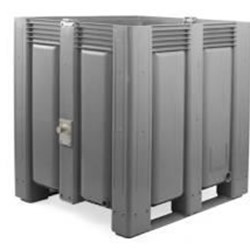 Contenedor Plástico 1200x1000 mm, 1120 Litros, fondo y paredes cerradas - Imagen 1