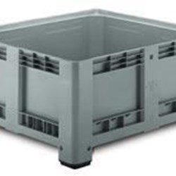 Contenedor Plástico 1200x1000 mm, 430 Litros, fondo y paredes cerradas - Imagen 1