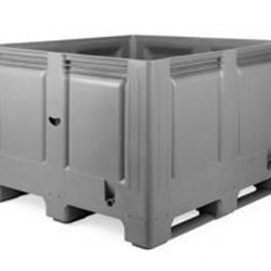 Contenedor Plástico 1200x1200 mm, 915 Litros, fondo y paredes cerradas - Imagen 1