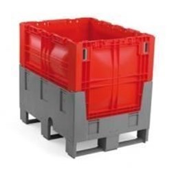 Contenedor Plástico Plegable 800x600 mm, 245 Litros, fondo y paredes cerradas - Imagen 1