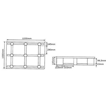 Palet 1200x1000mm. Ran. 6Trav. - Imagen 2